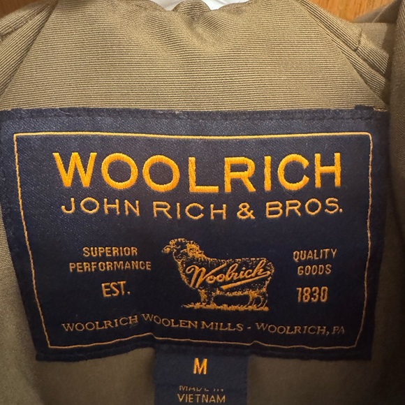 Woolrich Olive Parka with Fur Trim - Picture 5 of 5